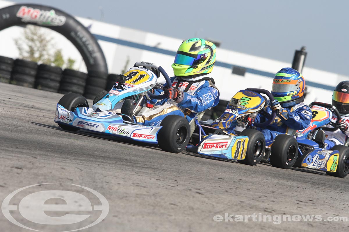 Zach Collins put in a solid performance to earn his first USPKS victory in Yamaha Cadet (Photo: EKN)