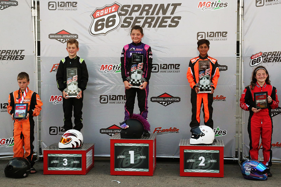 Ava Hanssen won her fourth and fifth main events on the season in Briggs 206 Sportsman