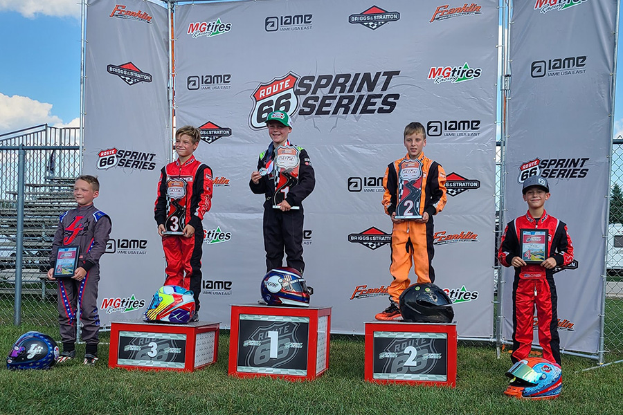 Keelan Harvick left Wolf Paving Raceway with two wins in the Micro Swift division (Photo: Route 66 Sprint Series)