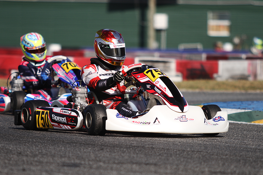 Ayden Ingratta pulled out with the victory in X30 Junior (Photo: EKN)