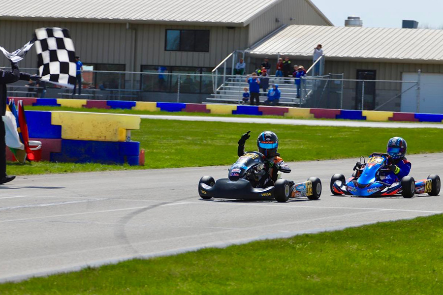 Isaac Malcuit was able to sweep the Round Two action in Briggs 206 Sportsman ahead of Saturday winner Landon Buher (Photo: AG Digital Content)
