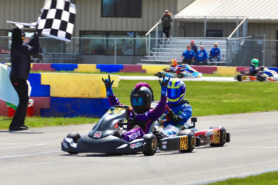 Ava Hanssen picked up her first victory in the Briggs 206 Junior category (Photo: AG Digital Content)
